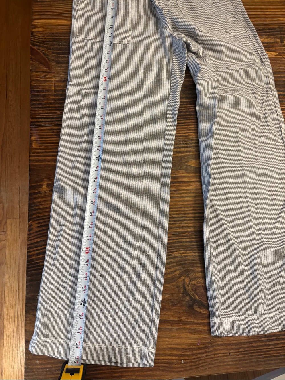 GAP Linen Blend Drawstring Pants XS Black White Stripe Lightweight PullOn Casual - Picture 6 of 11